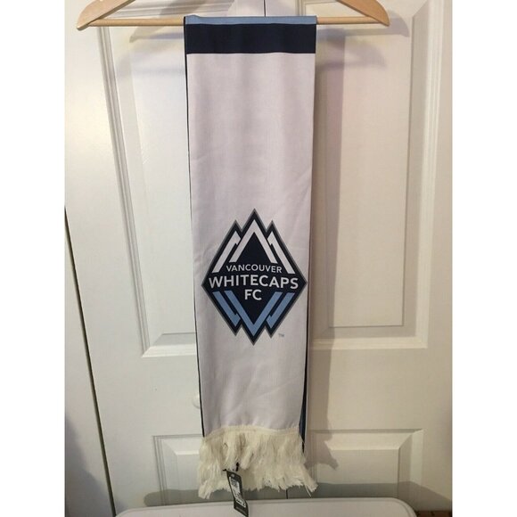 MLS Vancouver Whitecaps FC Draft Adidas Tassel Winter Knit Scarf - Picture 2 of 5